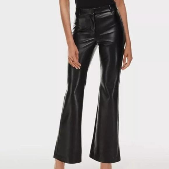 ARITZIA‎ WILFRED CABARET VEGAN LEATHER BLACK PANT SIZE 6 - Picture 14 of 14